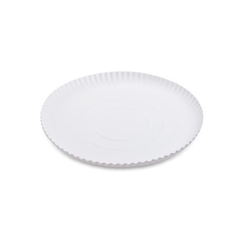 Papírový talíř hluboký bílý O26cm [50 ks]
