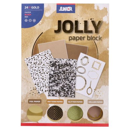 Dekoračný papier A5 colorful, sada 5 ks