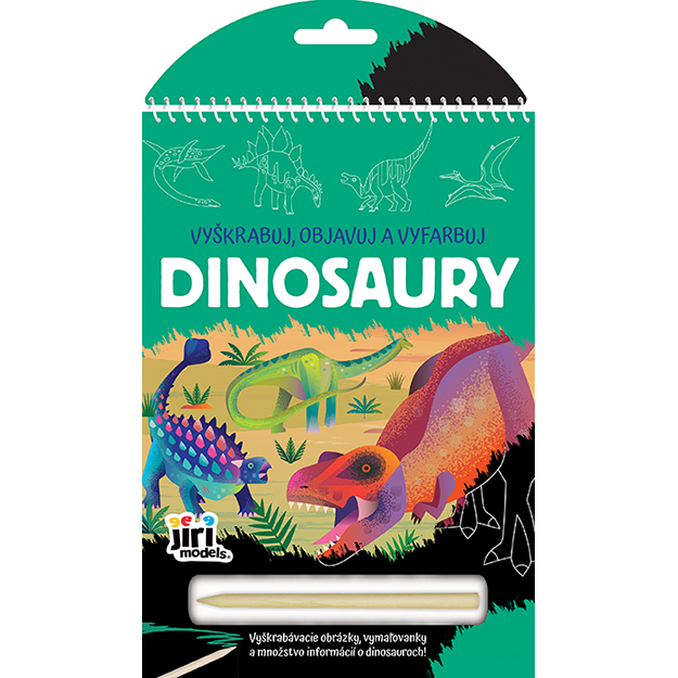 JM Vyškrabuj, objevuj a vybarvuj - Dinosauři