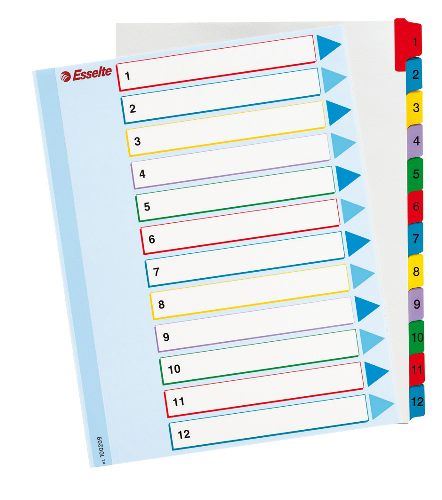 Rozraďovač A4 , MYLAR MAXI,1-10