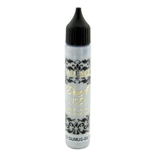 Metalická kontúra CADENCE, strieborná, 25 ml