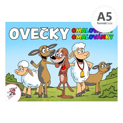 Omalovánka A5 LUX - Ovečky