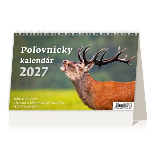 Stolní kalendář 2027 Lovecký kalendář