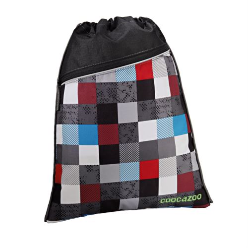 Sportovní vak na záda CoocaZoo RocketPocket, Checkmate Blue Red