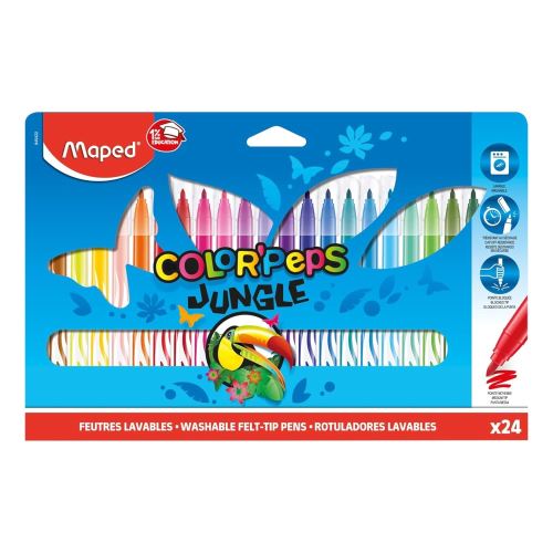 Fixy MAPED "COLOR`PEPS JUNGLE", 24 ks