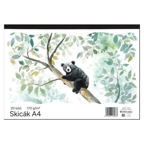 Skicár A4 20 hárkov 170 g
