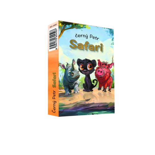 Karty hracie kreslené - Čierny Peter - Safari