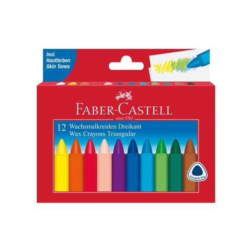 Voskovky Faber-Castell Triangular 12 barev