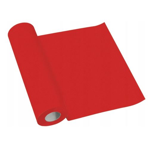 Středový pás AIRLAID 40cm x 24m - Monocolor červená
