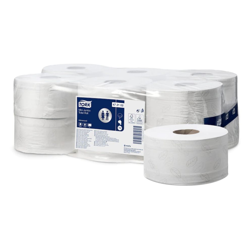 Toaletní papír Tork Advanced Mini Jumbo 2-vrstvý/180 m, 12 ks/bal