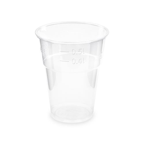 Kelímek (PLA) průhledný O102mm 0,5L [10 ks]