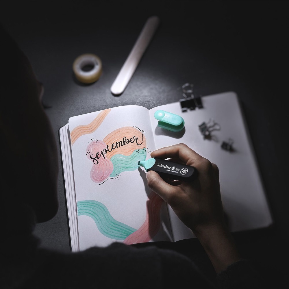 Zvýrazňovač Schneider Job pastel - tyrkysový