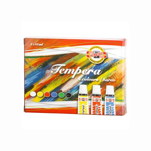 Barvy temperové 6 barev x 10 ml