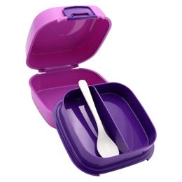 Box na svačinu s přihrádkou + lžička (mix dětských designů / cena 1ks) (5)