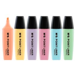 Zvýrazňovač M&G Point Liner Pastel, mix barev (2)