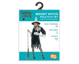Kostým pro dospělé Light Witch (šaty, klobouk, opasek), velikost M (3)