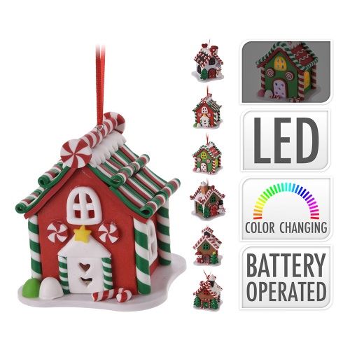 Cukríková chalúpka s LED svetlom