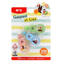 Korektor páska M&amp;G Gaspard et lisa 5 mm x 15 m (sada 3 ks)