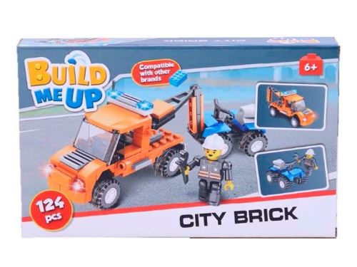BuildMeUP stavebnice - City brick 124ks v krabičce