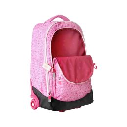 Cestovní kufr na kolečkách 60L (3-dílný set) MILAN série Pink Flowers (4)