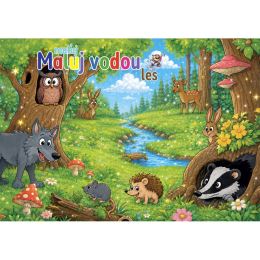 Omalovánka A5 Maluj vodou - Les