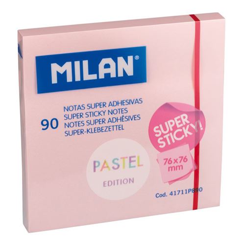 Blok lep MILAN Pastel 76 x 76 mm 90 l., ružové