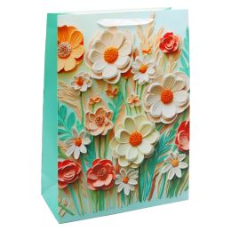 Dárková taška 2049 Flowers, velikost D 30 x 12 x 40 cm (3)
