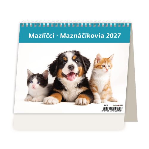 Stolní kalendář 2027 MiniMax Mazlíčci/Mazlíčci