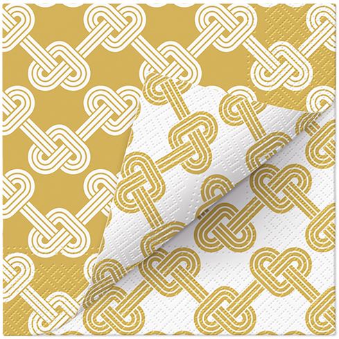 Ubrousky PAW L 33x33cm Double Design Time Hearts Pretzels