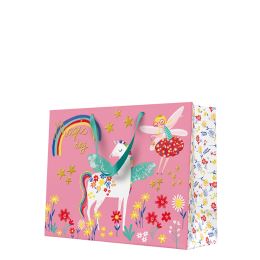 Dárková taška FAIRY UNICORN hotrizontal 26,5x33x13,5 cm