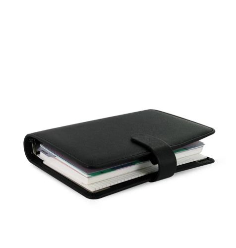 Diár Filofax Saffiano čierny, osobný