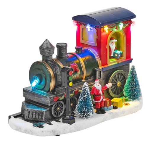 Vianočný Express (scéna) s figúrkami a LED osvetlením 22 cm