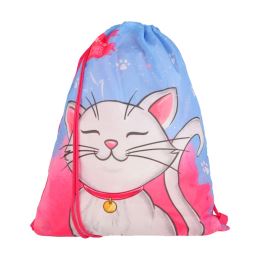 Školní batoh - 5-dílný set NEW START 3D s LED osvětlením - White Cat (4)