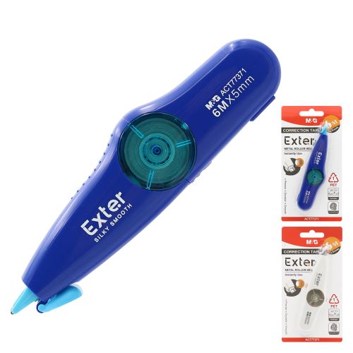 Korektor páska M&G Exter (5 mm x 6 m) - 2 barvy