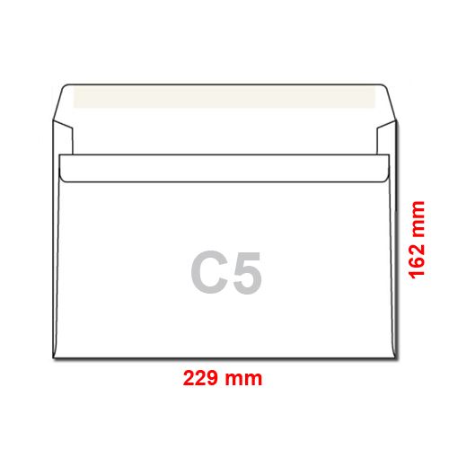 Obálky C5 162x229 mm samolepicí (17854)