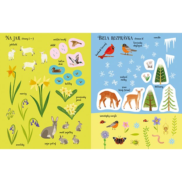 Samolepková knížka - Roční období