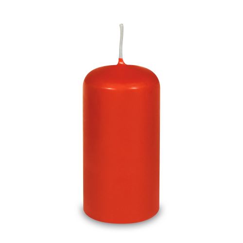 Svíčka válcová pr.60 x 120 mm červená