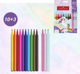 Sada fixů Faber-Castell Castle 10+3 Glitter barevné (2)