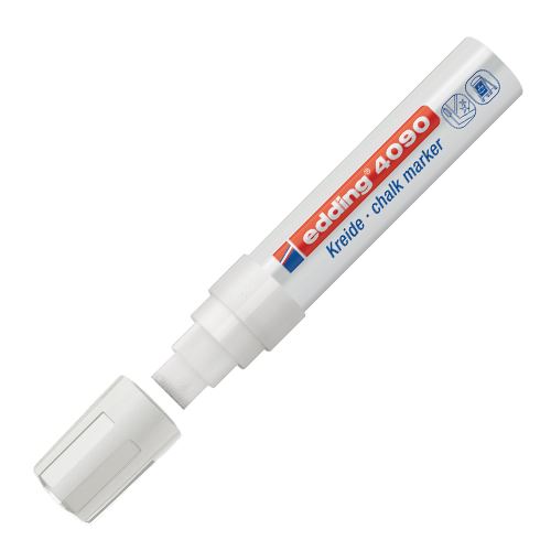 Popisovač na sklo Edding 4090 bílý