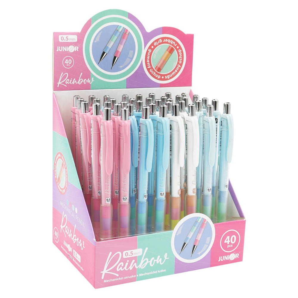 Mikrotužka / Pentelka JUNIOR Rainbow 0.5 mm (4 barvy těla)