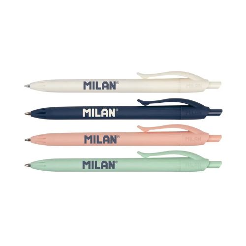 Pero kuličkové MILAN P1 Touch 1,0 mm - modrá náplň /1ks