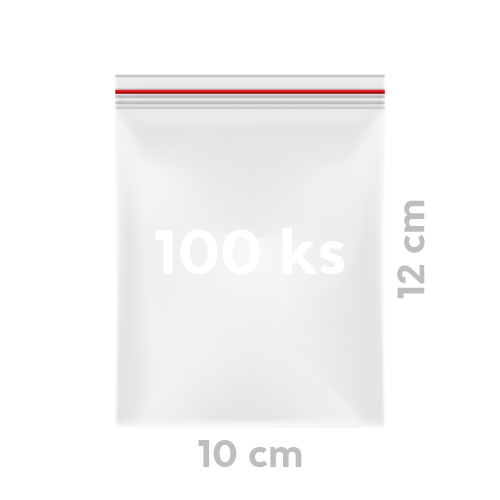 Rýchlouzatváracie vrecko (LDPE) transparentné 10 x 12 cm [1000 ks]