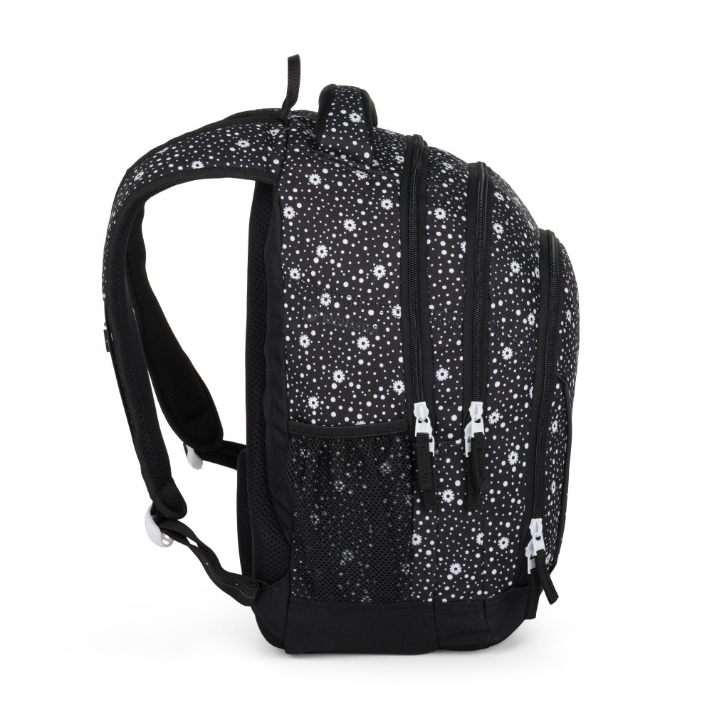BAGMASTER Školní batoh BagMaster SUPERNOVA 24 A - černo-bílý