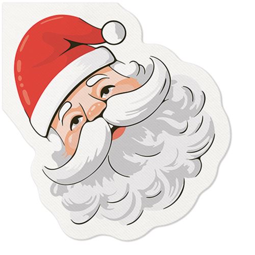 Ubrousky PAW 32x32cm Airlaid shape Classic Santa Claus