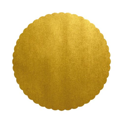 Podložky lepenkové 40 cm - zlaté, 50 ks