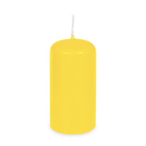 Svíčka válcová pr.60 x 120 mm žlutá