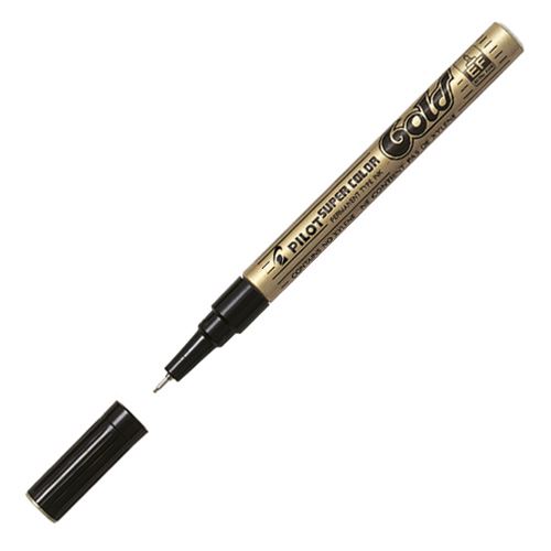 Permanentní popisovač PILOT Super Color extra tenký - zlatý