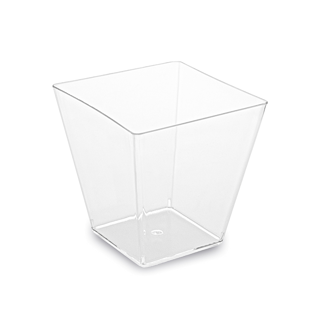 WIMEX Finger Food pohárek hranatý, čírý 5,9x5,9x5,4 cm - 100ml, 50ks