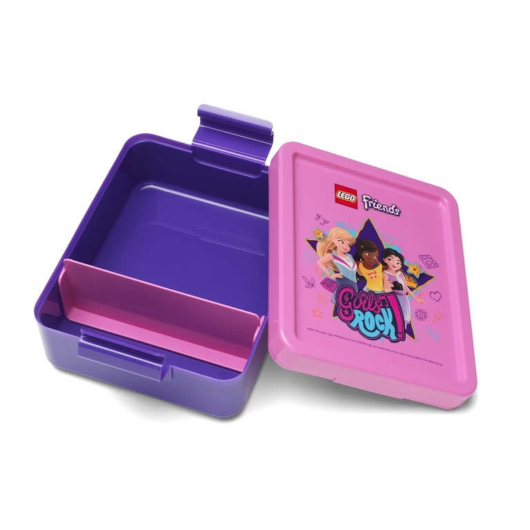 LEGO Storage LEGO Friends Girls Rock box na svačinu - fialová