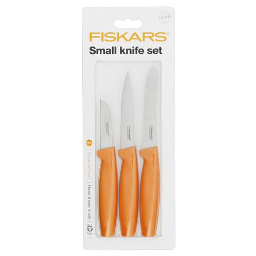 Sada nožov Small knife setl 3 kusová oranžová Fiskars 1014272